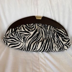 Antonio Melani Zebra Animal Print Clutch Purse🌺